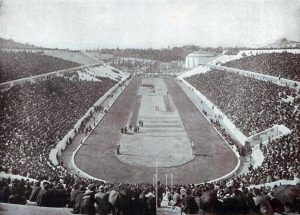 Le stade panathenaique d'Athenes en 1896