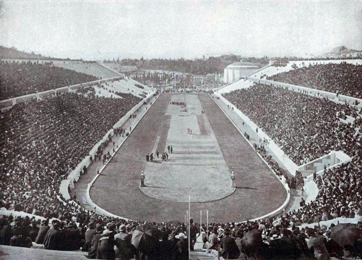 Le stade panathenaique d'Athenes en 1896